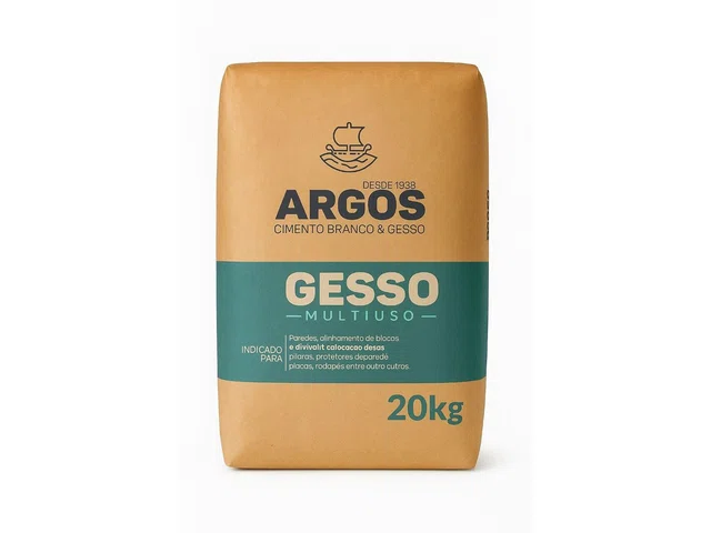 Gesso Em Pó Para Acabamento Interno - saco 40 kg (Gesso em pó)