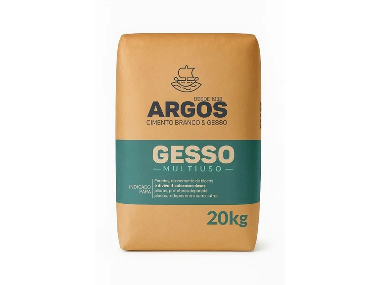 Gesso Em Pó Para Acabamento Interno - saco 40 kg (Gesso em pó)
