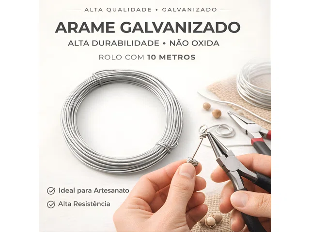 Arame Recozido E Galvanizado - rolo para amarração (Arames)