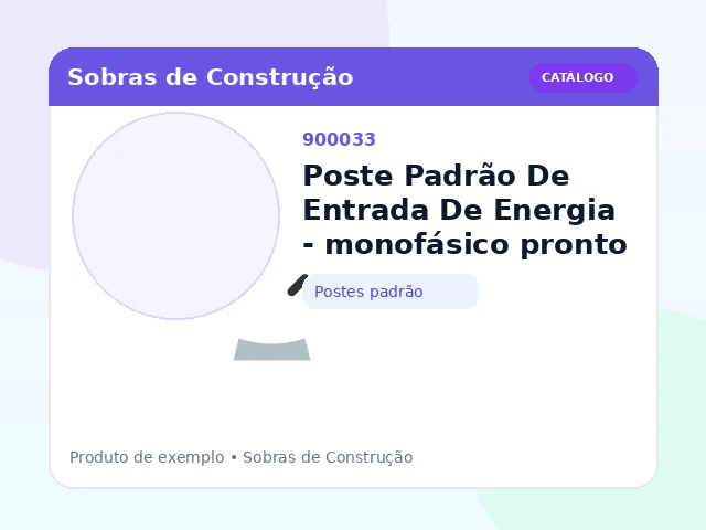 Poste Padrão De Entrada De Energia - monofásico pronto (Postes padrão)