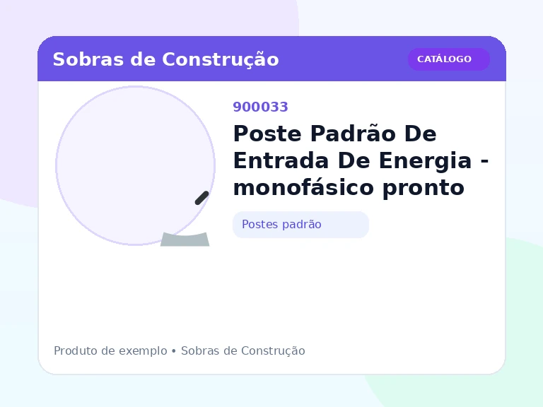 Poste Padrão De Entrada De Energia - monofásico pronto (Postes padrão)