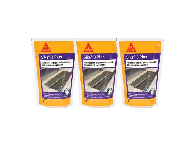 Acelerador De Pega Para Concreto - Sika 3 Plus (Aceleradores de pega)