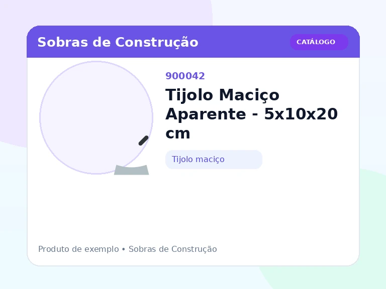Tijolo Maciço Aparente - 5x10x20 cm (Tijolo maciço)