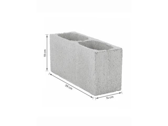 Bloco De Concreto Estrutural - 14x19x39 cm (Bloco de concreto)