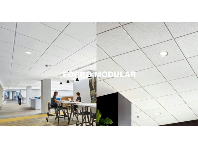Forro Mineral Modular Acústico - 625x625 mm (Forro mineral)