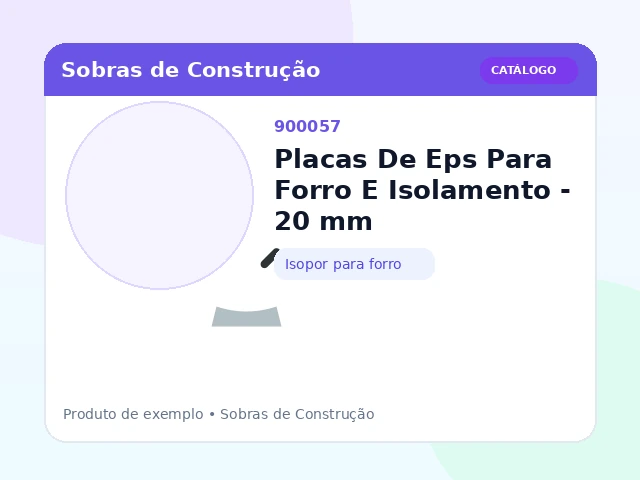 Placas De Eps Para Forro E Isolamento - 20 mm (Isopor para forro)