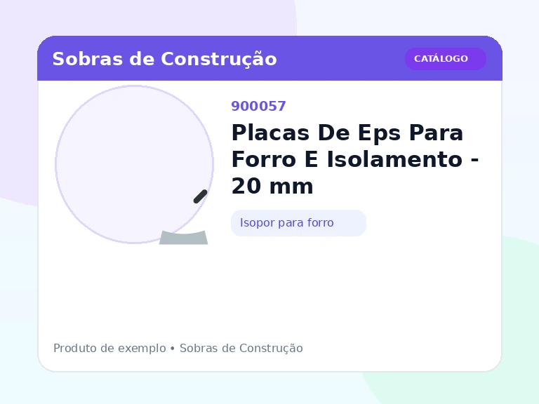 Placas De Eps Para Forro E Isolamento - 20 mm (Isopor para forro)
