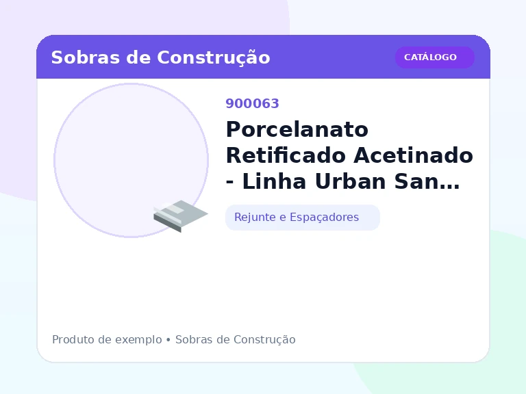 Porcelanato Retificado Acetinado - Linha Urban Sand 84x84 (Rejunte e Espaçadores)