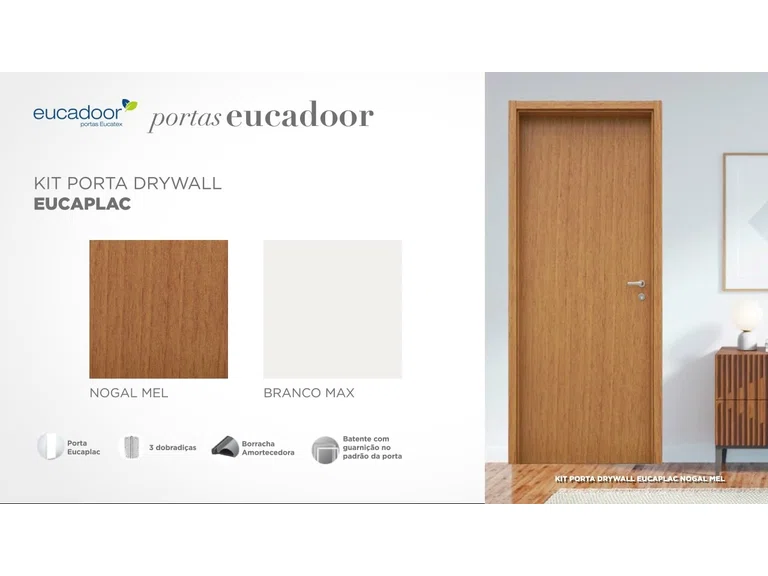 Porta Pronta De Madeira Lisa - 80 x 210 cm (Portas)