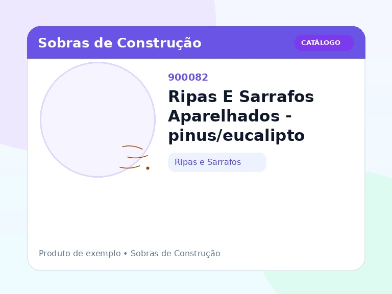 Ripas E Sarrafos Aparelhados - pinus/eucalipto (Ripas e Sarrafos)