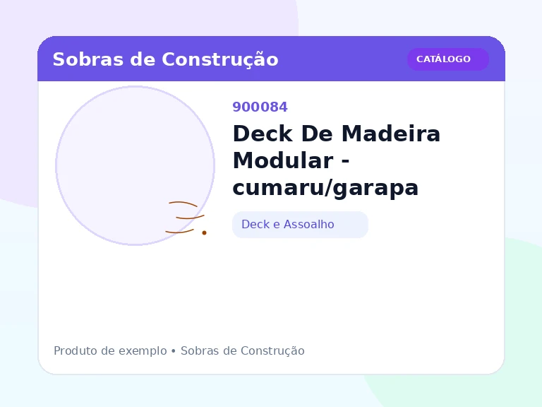 Deck De Madeira Modular - cumaru/garapa (Deck e Assoalho)
