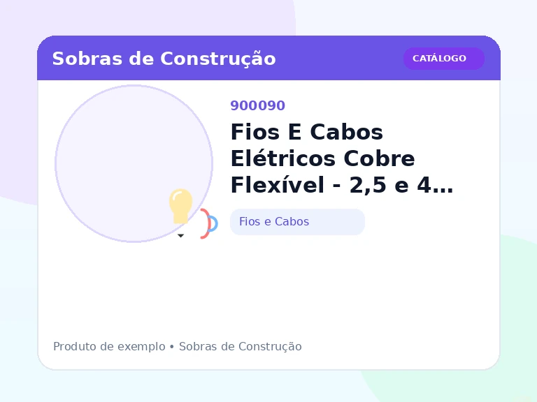 Fios E Cabos Elétricos Cobre Flexível - 2,5 e 4 mm² (Fios e Cabos)