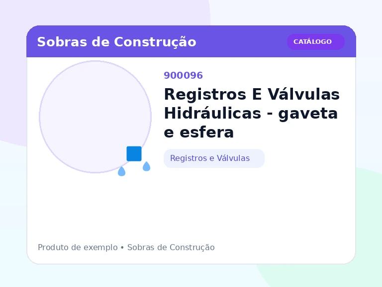 Registros E Válvulas Hidráulicas - gaveta e esfera (Registros e Válvulas)