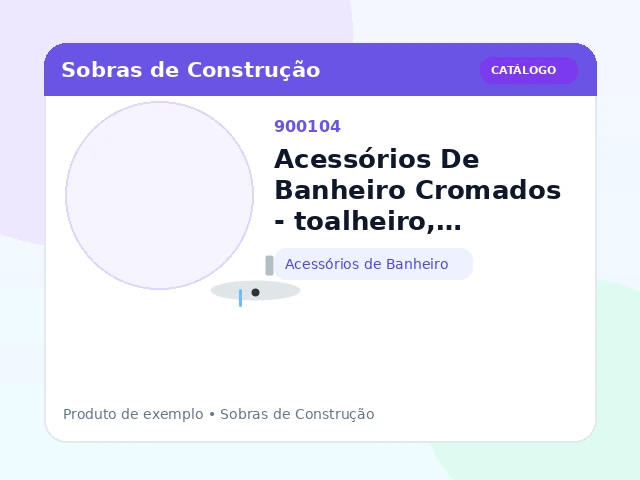 Acessórios De Banheiro Cromados - toalheiro, papeleira e cabide (Acessórios de Banheiro)