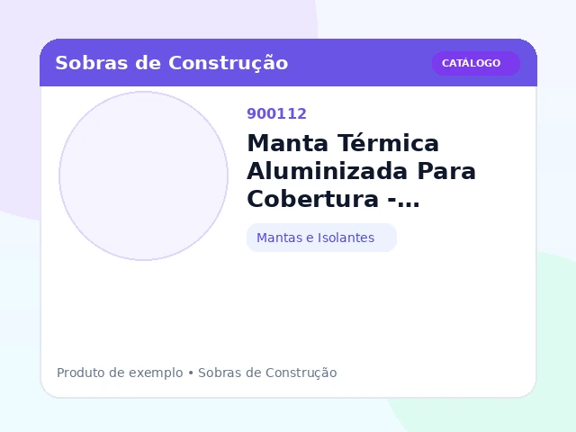 Manta Térmica Aluminizada Para Cobertura - subcobertura dupla face (Mantas e Isolantes)