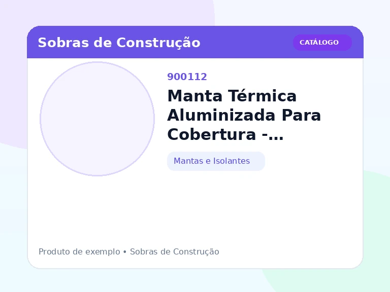 Manta Térmica Aluminizada Para Cobertura - subcobertura dupla face (Mantas e Isolantes)